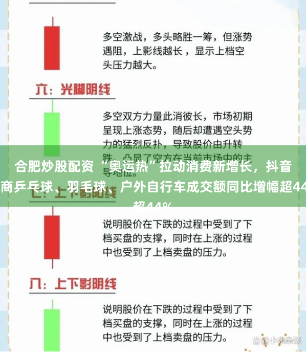 合肥炒股配资 “奥运热”拉动消费新增长，抖音电商乒乓球、羽毛球、户外自行车成交额同比增幅超44%
